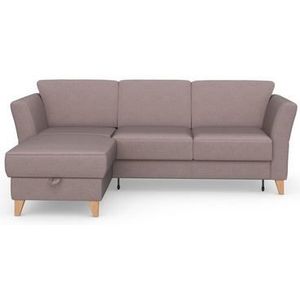 sit&more Ecksofa »Visby L-Form«, Wahlweise mit Bettfunktion und Bettkasten, frei im Raum stellbar