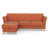 sit&more Ecksofa "Visby L-Form", Wahlweise mit Bettfunktion und Bettkasten, frei im Raum stellbar