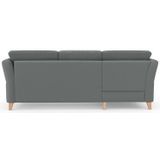 sit&more Ecksofa »Visby L-Form«, Wahlweise mit Bettfunktion und Bettkasten, frei im Raum stellbar