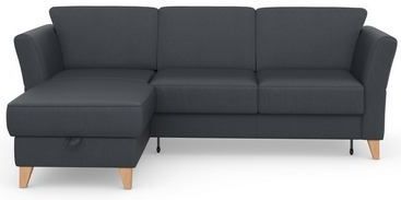 sit&more Ecksofa "Visby L-Form", Wahlweise mit Bettfunktion und Bettkasten, frei im Raum stellbar