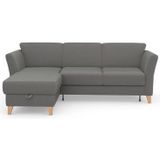 sit&more Ecksofa »Visby L-Form«, Wahlweise mit Bettfunktion und Bettkasten, frei im Raum stellbar