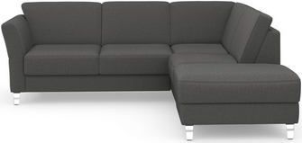 sit&more Ecksofa "Visby L-Form", Wahlweise mit Bettfunktion und Stauraum, frei im Raum stellbar