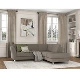 sit&more Ecksofa "Visby L-Form", Wahlweise mit Bettfunktion und Stauraum, frei im Raum stellbar