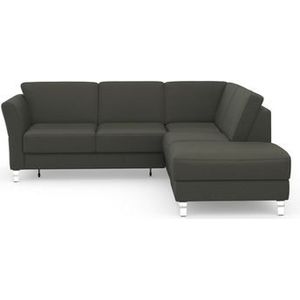 sit&more Ecksofa "Visby L-Form", Wahlweise mit Bettfunktion und Stauraum, frei im Raum stellbar