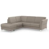 sit&more Ecksofa "Visby L-Form", Wahlweise mit Bettfunktion und Stauraum, frei im Raum stellbar