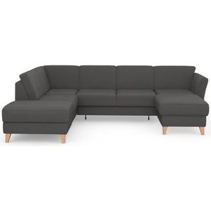 sit&more Wohnlandschaft »Visby U-Form«, wahlweise mit Bettfunktion und Stauraum, frei im Raum stellbar