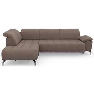 sit&more Ecksofa "Cool L-Form", wahlweise mit Kopfteilverstellung und Vorziehsitz motorisch