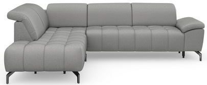 sit&more Ecksofa "Cool L-Form", wahlweise mit Kopfteilverstellung und Vorziehsitz motorisch