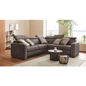 sit&more Ecksofa »Bologna L-Form«, Kopfteilverstellung, wahlweise mit Bettfunktion und Schubkasten
