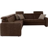 sit&more Ecksofa "Bologna L-Form", Kopfteilverstellung, wahlweise mit Bettfunktion und Schubkasten