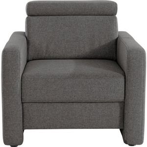 sit&more Fauteuil Bologna met binnenvering, met verstelbare hoofdsteun