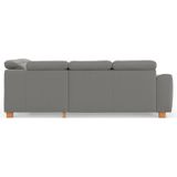 sit&more Ecksofa "Dundee L-Form", mit Federkern und Massivholzfüßen, wahlweise mit Kopfteilverstellung