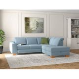 sit&more Ecksofa "Dundee L-Form", mit Federkern und Massivholzfüßen, wahlweise mit Kopfteilverstellung