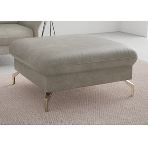sit&more Hocker »Fashion«, inklusive Federkern, mit satinierten Nickelfüßen