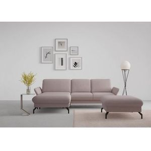 sit&more Ecksofa »Fashion L-Form«, wahlweise mit Kopfteilverstellung und Vorziehsitz, motorisch