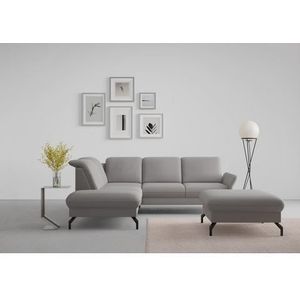 sit&more Ecksofa »Fashion L-Form«, wahlweise mit Kopfteilverstellung und Vorziehsitz, motorisch