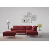 sit&more Ecksofa "Fashion L-Form", wahlweise mit Kopfteilverstellung, Vorziehsitz, motorisch, Nickelfüße