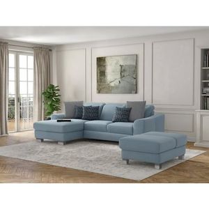 sit&more Ecksofa »Dundee L-Form«, mit Federkern und Edelstahlfüßen, wahlweise mit Kopfteilverstellung