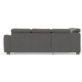 sit&more Ecksofa "Dundee L-Form", mit Federkern und Edelstahlfüßen, wahlweise mit Kopfteilverstellung