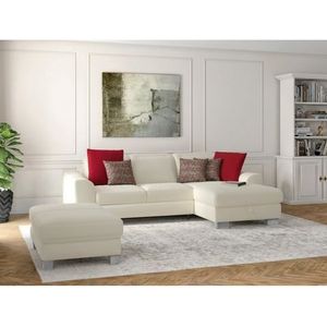 sit&more Ecksofa »Dundee L-Form«, mit Federkern und Edelstahlfüßen, wahlweise mit Kopfteilverstellung