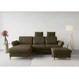 sit&more Ecksofa "Göteborg", Sitztiefenverstellung und Federkern, wahlweise mit Bettfunktion