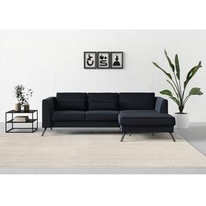 sit&more Ecksofa »Lindholm L-Form«, mit Sitztiefenverstellung und Federkern