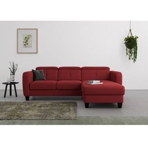 sit&more Ecksofa "Belluci L-Form", inklusive Federkern, wahlweise mit Bettfunktion und Bettkasten