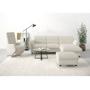 sit&more Ecksofa »Grenoble L-Form mit Federkern«, wahlweise mit Bettfunktion, Bettkasten, Arm- und Kopfteilverstellung