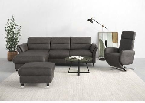 sit&more Ecksofa "Grenoble L-Form mit Federkern", wahlweise mit Bettfunktion, Bettkasten, Arm- und Kopfteilverstellung