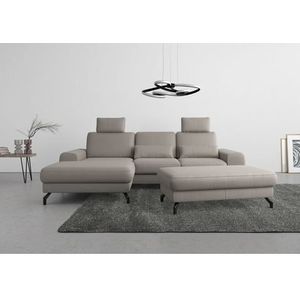 sit&more Ecksofa »Cinturo L-Form«, inklusive Sitztiefenverstellung und Federkern, Sitzhöhe 45 cm