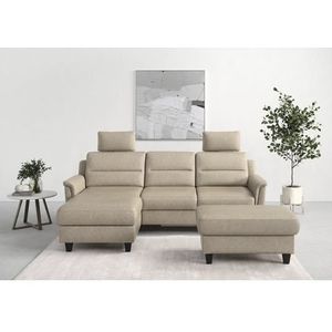 sit&more Ecksofa »Farö L-Form«, inklusive Federkern, wahlweise mit Bettfunktion und Bettkasten