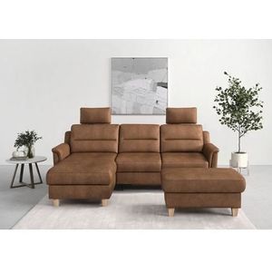 sit&more Ecksofa »Farö L-Form«, inklusive Federkern, wahlweise mit Bettfunktion und Bettkasten