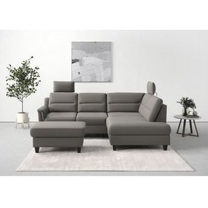 sit&more Ecksofa »Farö L-Form«, inklusive Federkern, wahlweise mit Bettfunktion und Bettkasten