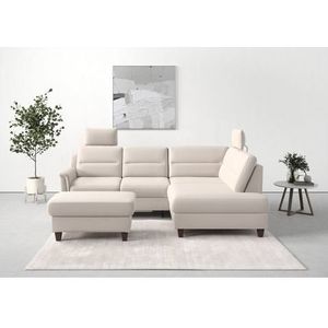 sit&more Ecksofa »Farö L-Form«, inklusive Federkern, wahlweise mit Bettfunktion und Bettkasten