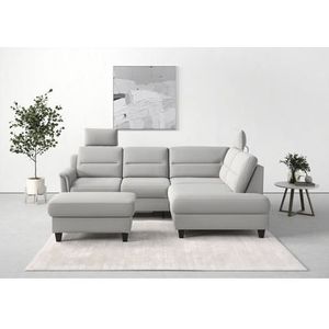 sit&more Ecksofa »Farö L-Form«, inklusive Federkern, wahlweise mit Bettfunktion und Bettkasten