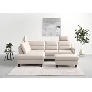 sit&more Ecksofa »Farö L-Form«, inklusive Federkern, wahlweise mit Bettfunktion und Bettkasten