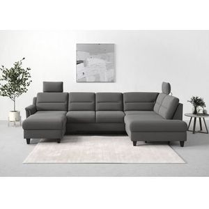 sit&more Wohnlandschaft »Farö U-Form«, inklusive Federkern, wahlweise mit Bettfunktion und Bettkasten