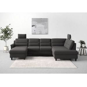 sit&more Wohnlandschaft "Farö U-Form", inklusive Federkern, wahlweise mit Bettfunktion und Bettkasten
