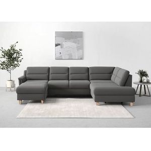 sit&more Wohnlandschaft »Farö U-Form«, inklusive Federkern, wahlweise mit Bettfunktion und Bettkasten