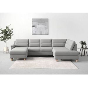 sit&more Wohnlandschaft "Farö U-Form", inklusive Federkern, wahlweise mit Bettfunktion und Bettkasten