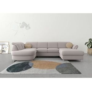 sit&more Wohnlandschaft »Apulia U-Form«, wahlweise Bettfunktion, Bettkasten und Kopf- und Armteilverstellung