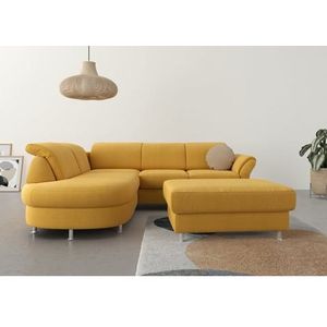 sit&more Ecksofa »Apulia L-Form«, wahlweise Bettfunktion, Bettkasten und Kopf- und Armteilverstellung