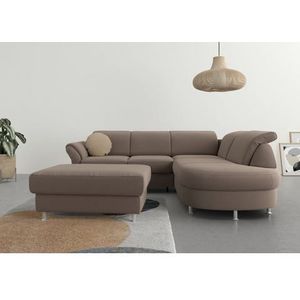 sit&more Ecksofa »Apulia L-Form«, wahlweise Bettfunktion, Bettkasten und Kopf- und Armteilverstellung