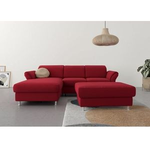 sit&more Ecksofa »Apulia L-Form«, wahlweise Bettfunktion, Bettkasten und Kopf- und Armteilverstellung