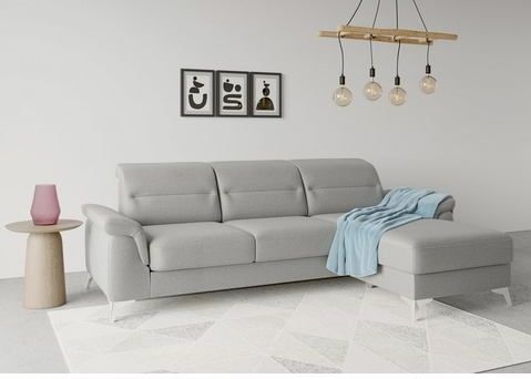 sit&more Ecksofa "Sinatra L-Form", mit Recamiere, optinal mit Kopfteilverstellung und Armteilfunktion
