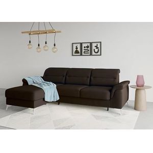 sit&more Ecksofa »Sinatra L-Form«, mit Recamiere, optinal mit Kopfteilverstellung und Armteilfunktion