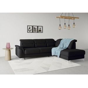 sit&more Ecksofa »Sinatra L-Form«, mit Ottomane, optional mit Kopfteilverstellung und Armteilfunktion
