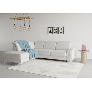 sit&more Ecksofa »Sinatra L-Form«, mit Ottomane, optional mit Kopfteilverstellung und Armteilfunktion