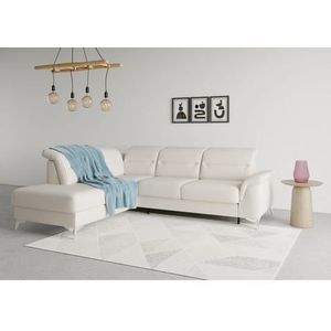 sit&more Ecksofa »Sinatra L-Form«, mit Ottomane, optional mit Kopfteilverstellung und Armteilfunktion