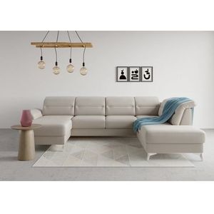 sit&more Zithoek Sinatra U-vorm optioneel met verstelbare hoofdsteun en armleuning etc.